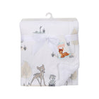 White Disney Bambi Thumper Minky Sherpa Baby Blanket - Ribbon Gift View | Bambi Baby
