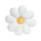 White & Yellow Minky Daisy Plush Pillow - Overhead Flat Lay | Bambi Baby