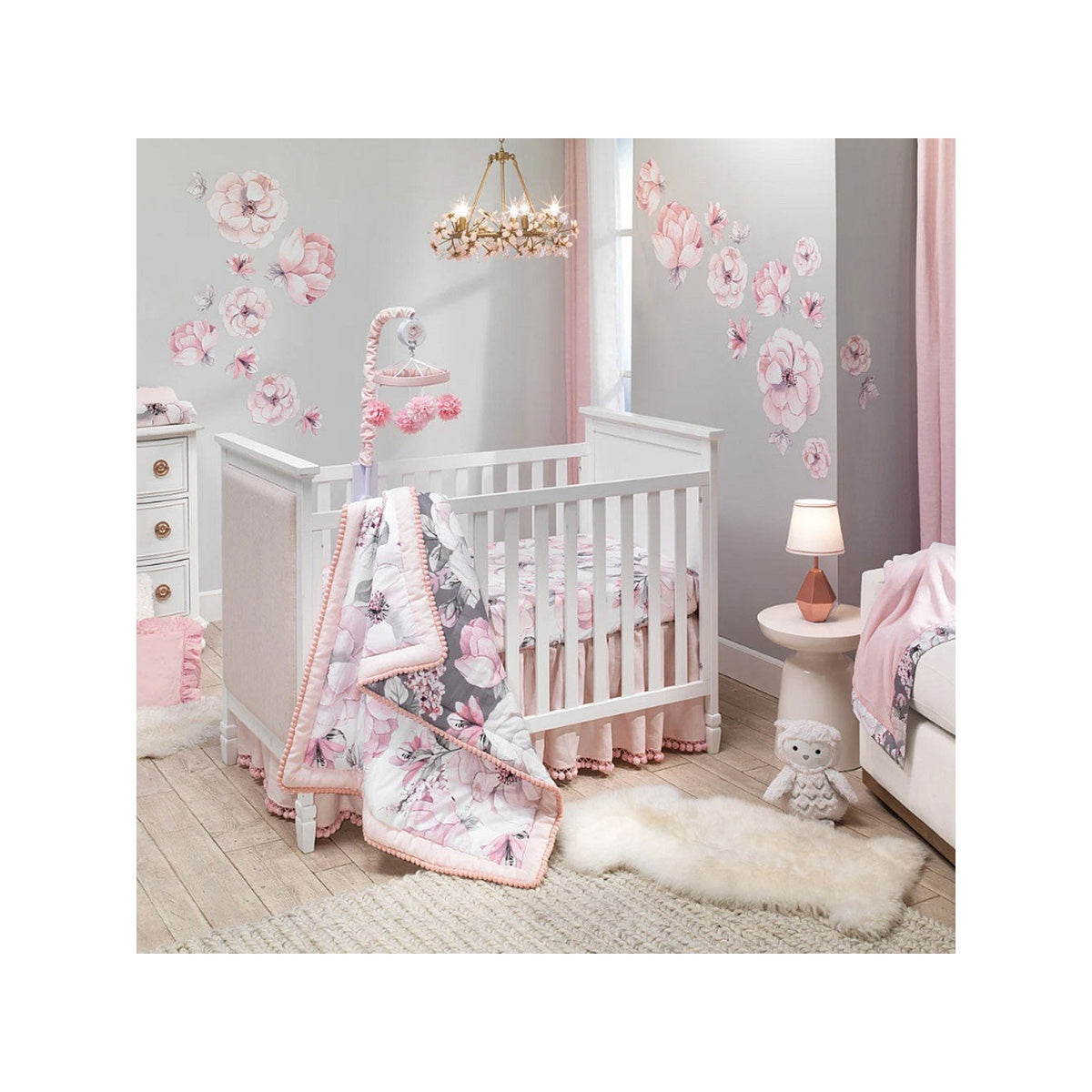 Lambs & Ivy Botanical Baby - Signature 4-Piece Bedding Set – Bambi