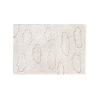 Ivory Cotton RugCycled Washable Rug Clouds - Debossed Cloud Detail Overhead | Bambi Baby