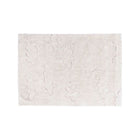 Ivory Upcycled Cotton Washable Nursery Rug Clouds Debossed - White Background Product Shot | Bambi Baby