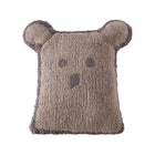 Taupe Cotton Bear-Shaped Washable Nursery Cushion - Back View | Bambi Baby