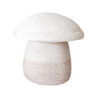 Cream Cotton Mushroom Storage Basket - White Background Product Shot | Bambi Baby