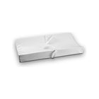White Moonlight Slumber Little Dreamer Contour Changing Pad - Front View | Bambi Baby