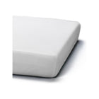 White Mesh Air-Flow Crib Mattress Cover - Full Surface Overhead Angle View | Bambi Baby