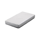 White Cotton Waterproof Crib Mattress Pad - On Mattress View | Bambi Baby