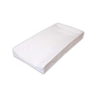 White Contour Changing Table Pad - 3/4 Overhead View | Bambi Baby