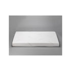 White Cotton Twin Mattress Pad - Three-Quarter Overhead View | Bambi Baby