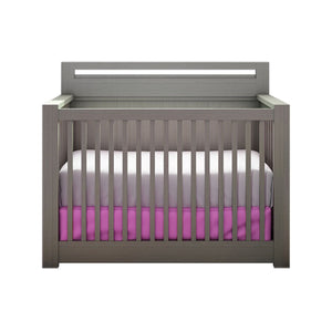 NEST Milano Collection Convertible Crib in Elephant Gray