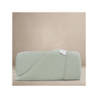 Sea Moss Organic Cotton Muslin Blanket - Folded with Oilo Label | Bambi Baby