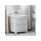 GREENGUARD Gold Certified Vintage White Nursery Nightstand - Room Setting Detail | Bambi Baby