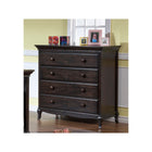 Onyx Wood Pali Mantova 4 Drawer Dresser - Styled Room View | Bambi Baby