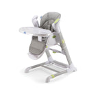 Pali Pappy Rock High Chair and Swing in Pearl Gray