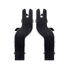 Black Silver Cross Wave Coast Lower Car Seat Adapters - Pair View | Bambi Baby