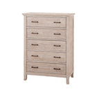 Sugarcoat Wood Stella Baby Remi 5 Drawer Tall Chest - Angle View | Bambi Baby