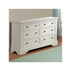 Belgium Cream Solid Wood Athena Double Dresser - Three-Quarter View in Nursery | Bambi Baby