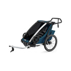 Thule Chariot Cross 1-Seat Multisport Bike Trailer Majolica Blue