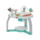 Teal & White Tiny Love Magical Tales Stationary Activity Center - 3/4 Rear Angle View | Bambi Baby