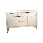 Tulip by Natart Juvenile Soren Collection Double Dresser in White