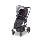 Black Valco Snap Ultra Trend Stroller - Angled Front View with Canopy Open | Bambi Baby