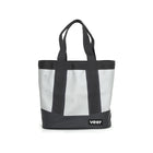 Grey White Veer Adventure Tote Waterproof Bag - Back View with Veer Logo | Bambi Baby