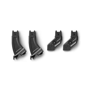 Black Veer Switchback Second Seat Adapter Kit - Four-Piece Bracket Set Front View | Bambi Baby