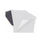 Charcoal Fabric Wagon Canopy Visor - Angled Close-Up Detail on Retractable Canopy | Bambi Baby