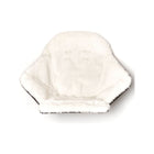 White Vegan Shearling Veer Cruiser Seat Cover - Angled Front View | Bambi Baby