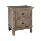 Sandwash Wood Westwood Leland Nursery Nightstand 2-Drawer - 3/4 Angle | Bambi Baby