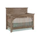 Sandwash Solid Wood Westwood Leland Convertible Crib - Side Angle View for Baby Nursery | Bambi Baby