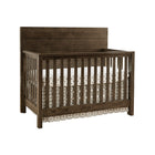 Graphite Wood Convertible Crib - Straight Front View, Westwood Dovetail Nursery Furniture | Bambi Baby