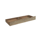 Sandwash Hardwood Under Bed Storage Drawer Set - Side Angle Open View | Bambi Baby