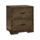 Graphite Wood Westwood Dovetail Nightstand Two-Drawer - Front View | Bambi Baby
