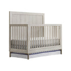 Willow Hardwood Beck Convertible Crib - Front Three-Quarter View with Bedding | Bambi Baby