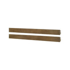 Sand Dune Wood Full Bed Conversion Rails - Pair Flat Lay | Bambi Baby