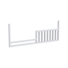 Ash Linen Wood Rowan Convertible Toddler Rail - 3/4 Angle View | Bambi Baby