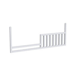 Ash Linen Wood Rowan Convertible Toddler Rail - 3/4 Angle View | Bambi Baby
