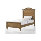 Sand Dune Wood Highland Twin Bed Turned Legs Full View - 3/4 Angle Styled | Bambi Baby