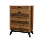 Westwood Urban Rustic Cômoda 5 gavetas em trigo escovado