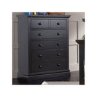 Cómoda Westwood Pine Ridge de 5 cajones en color negro