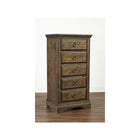Almond Wood Westwood Riley 5 Drawer Pier Chest - Room Setting Angle | Bambi Baby