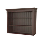 Chocolate Mist Wood Nursery Hutch Beadboard Back - 3/4 Rear Angle | Bambi Baby