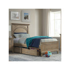 Sandwash Hardwood Youth Twin Bed with Under-Bed Storage - Kids Room Lifestyle Scene | Bambi Baby