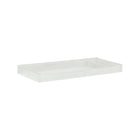 White Wood Westwood Jonesport Nursery Changer Topper - Top-Down Angle View | Bambi Baby