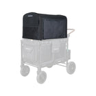 Black WonderFold Flex Canopy for W4 Original Wagon - 3/4 Angle UV Protection View | Bambi Baby
