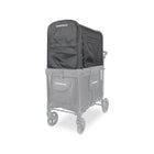 Black WonderFold Flex Canopy - Angled Rear View Showing Side Panel on Wagon | Bambi Baby