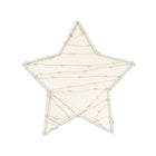 White Fabric Star LED Nursery Night Light - Back View | Bambi Baby