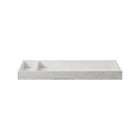 Whitewashed Wood Changing Tray with Storage Compartment - 3/4 View | Bambi Baby