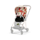 CYBEX Mios 3 Spring Blossom Light Seat Pack - Front View, Rose Print Canopy | Bambi Baby