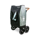 Black & Sage WonderFold W2 Water-Resistant Stroller Wagon Travel Cover - Angled Side View | Bambi Baby